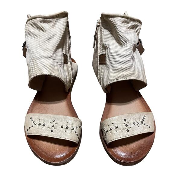 Miz Mooz Leather Wide Width Sandals - Forge - Size EU 38W / 7.5 - 8 Wide NEW - Picture 7 of 8